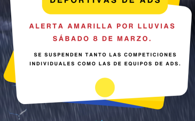 Suspendidas las actividades deportivas de ADS